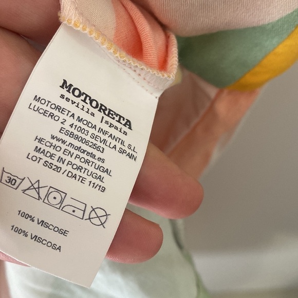 Motoreta Spain Abstract Multicolor Flowy Viscose Dress - Picture 8 of 8